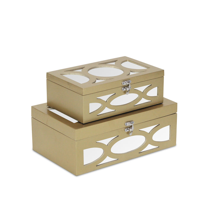 4668-2 - Harlane Mirrored Boxes
