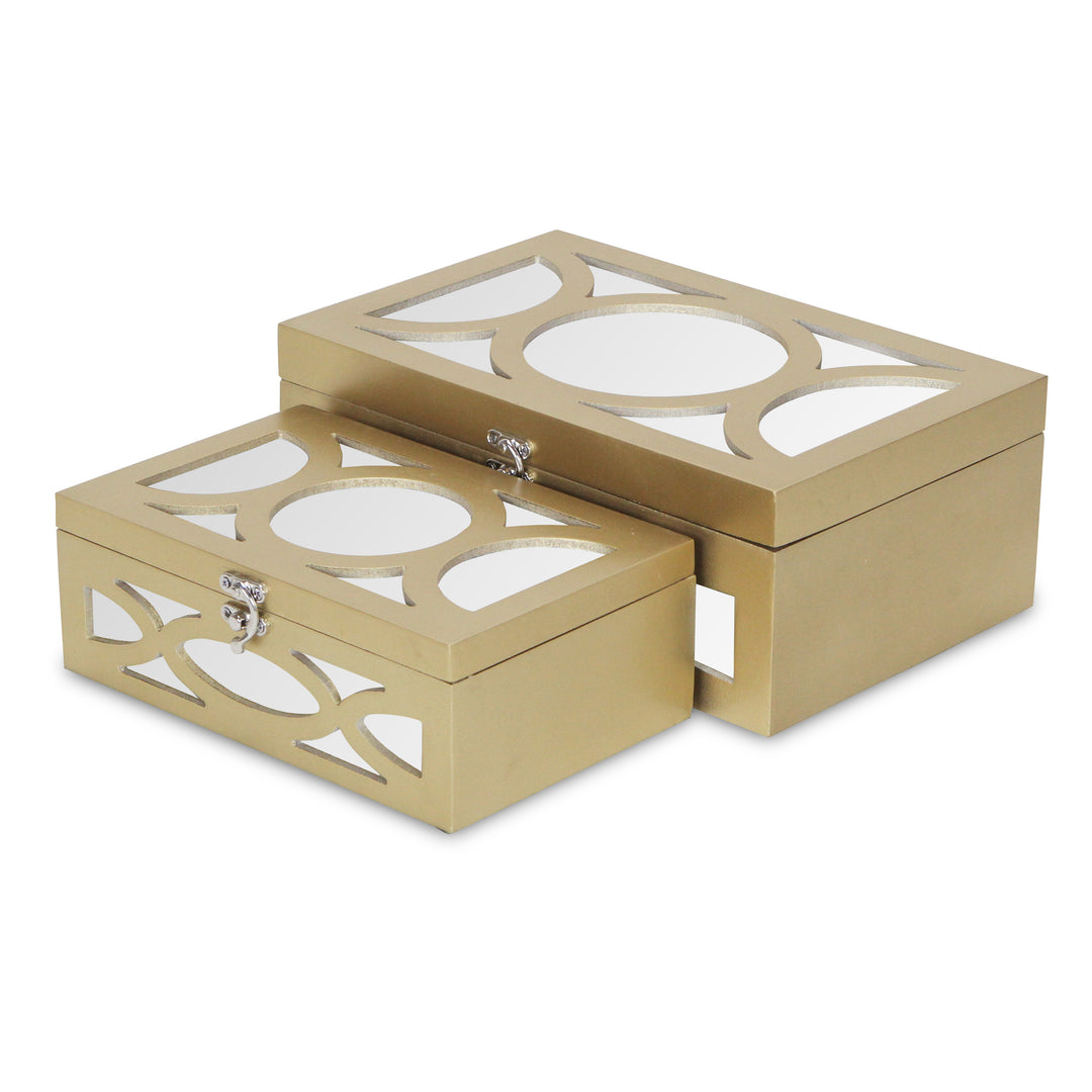 4668-2 - Harlane Mirrored Boxes