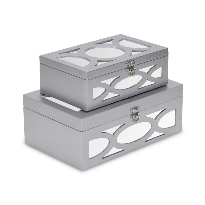 4668-2 - Harlane Mirrored Boxes