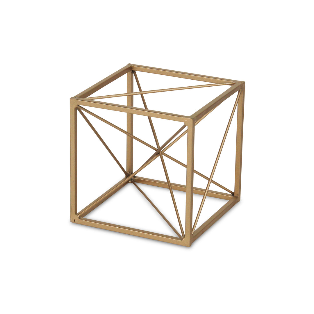 4738 - Emel Gold Cube Décor