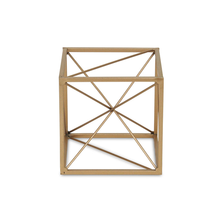 4738 - Emel Gold Cube Décor