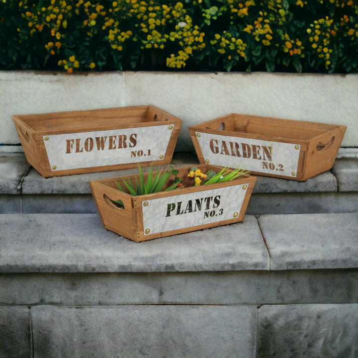 4812-3 - Persim Tapered Wood Crates