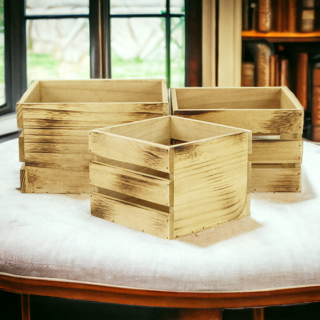 4831-3 - Rustic Farmstead Wood Crates