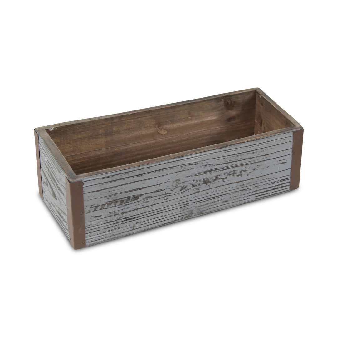 4911GW - Fiorel Rectangular Wood Planter