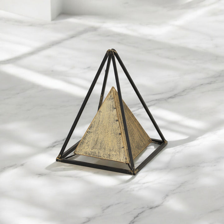 4920 - Isaben Metal Pyramid Decor