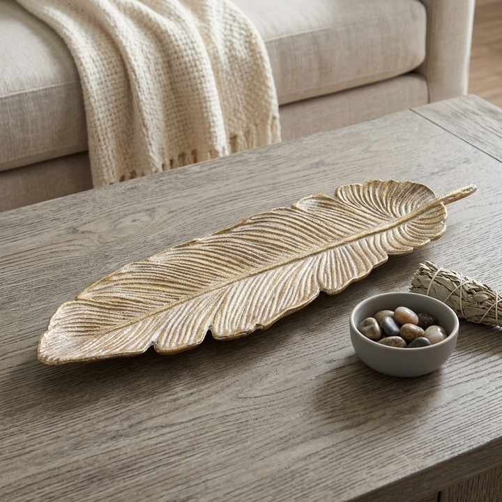 5171 - Eben Gold Cast Iron Feather
