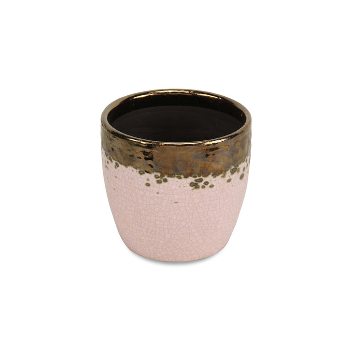 5330 - Junius Electroplate Ceramic Pot