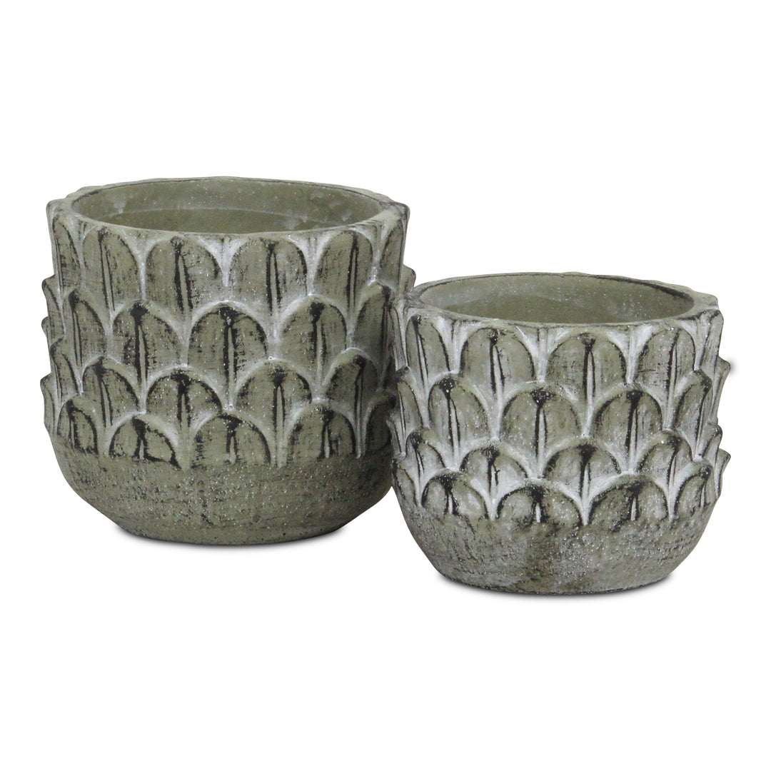 5451 - Alia Round Cement Pot