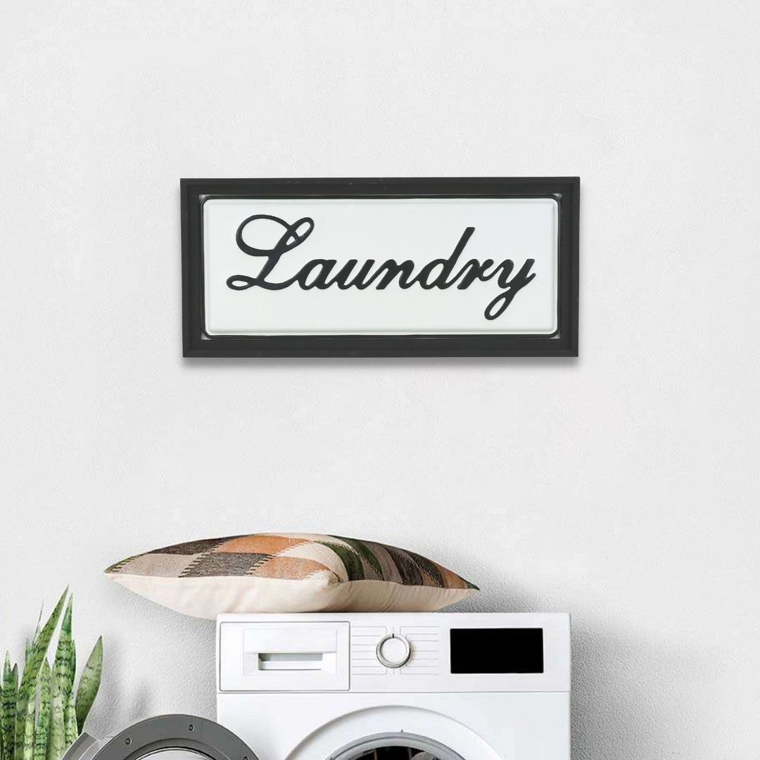 5489BK - Colista Laundry Wall Sign