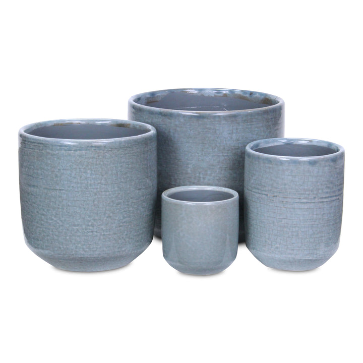 5588GR - Lavina Mosaic  Gray Ceramic Pot