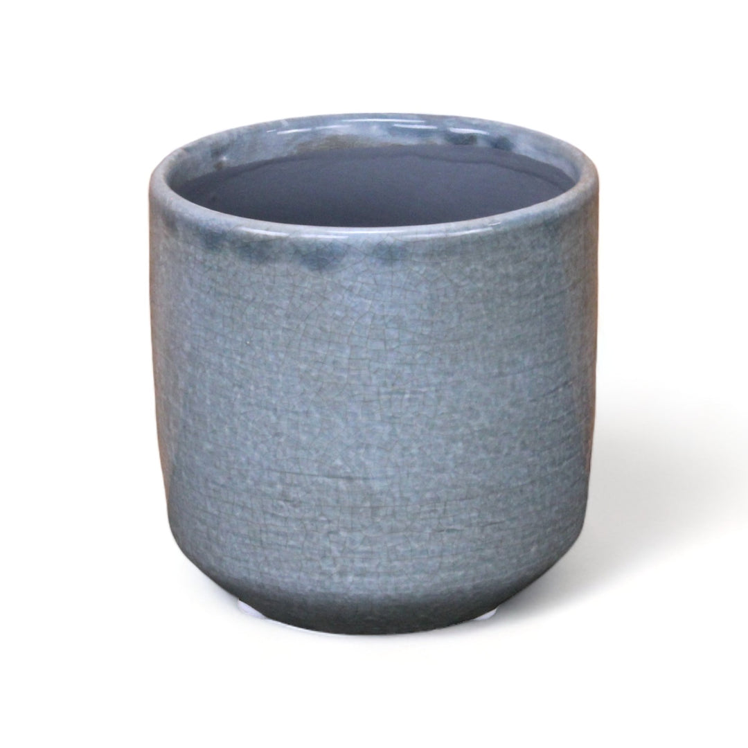 5588GR - Lavina Mosaic  Gray Ceramic Pot