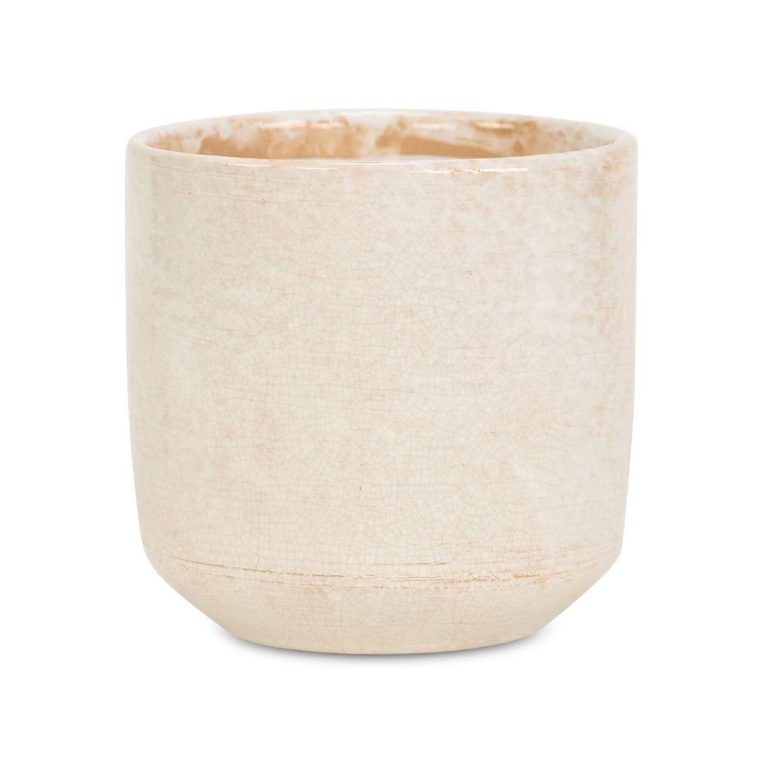 5588WT - Lavina Mosaic  White Ceramic Pot