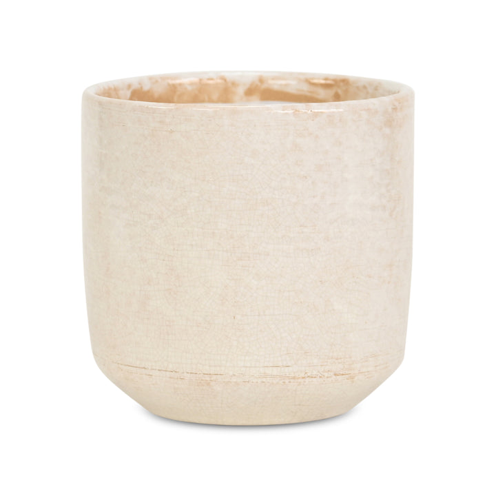 5588WT - Lavina Mosaic  White Ceramic Pot