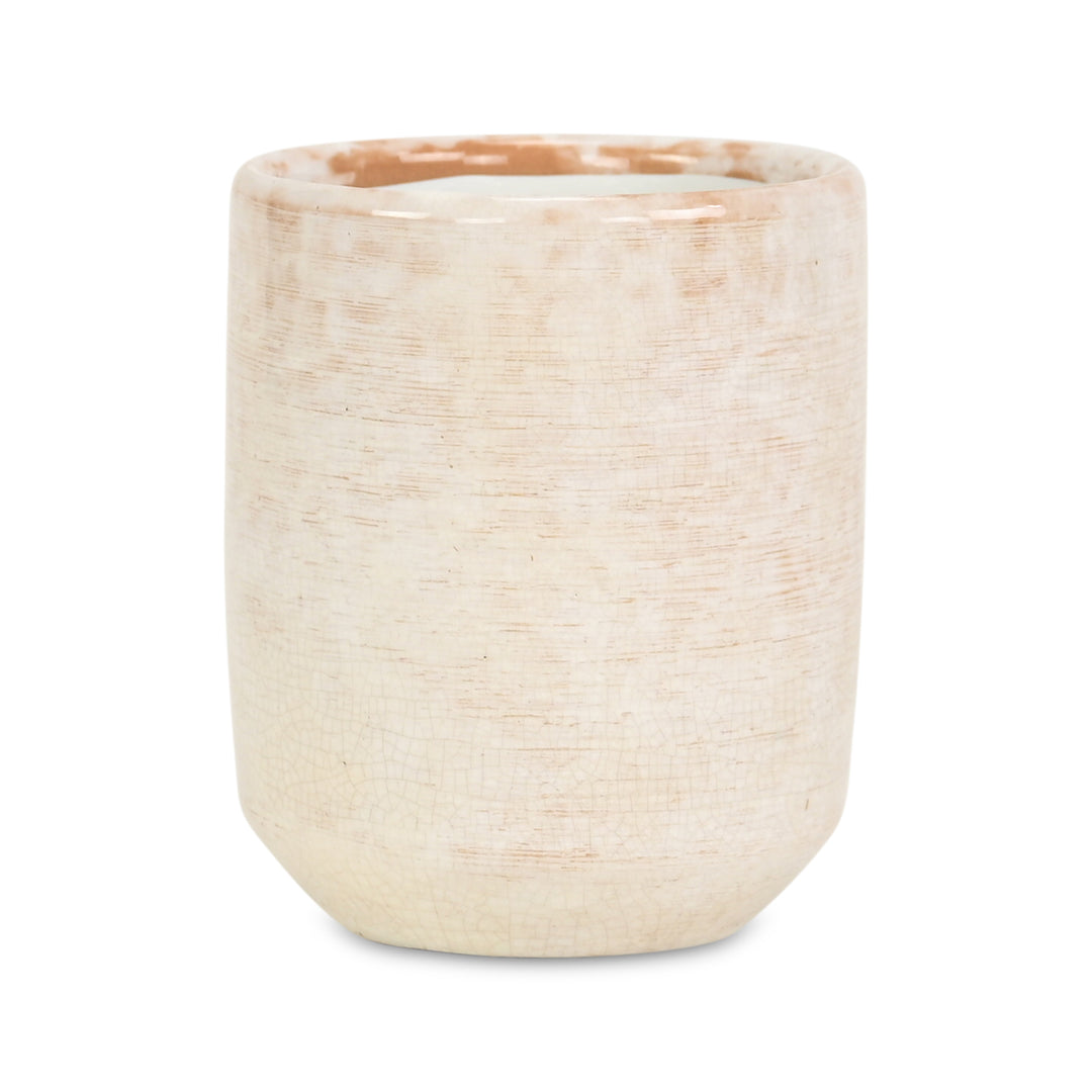 5588WT - Lavina Mosaic  White Ceramic Pot