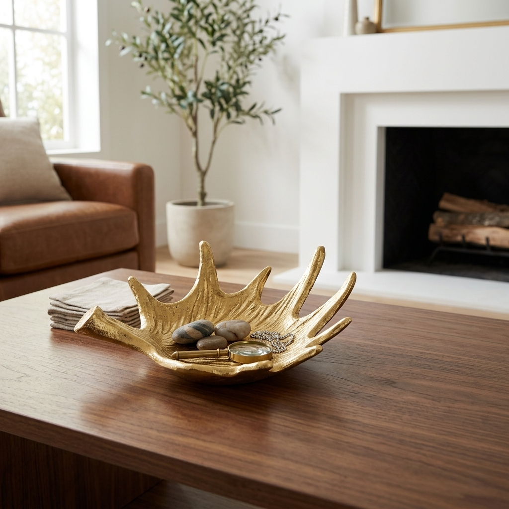 5649GD - Widal Cast Iron Antler Dish