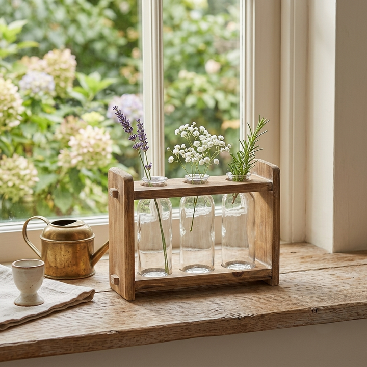 5650 - Crilo Wood Stand Decor