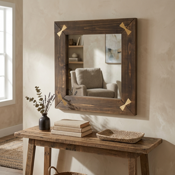 5712BR - Beloitte Square Mirror