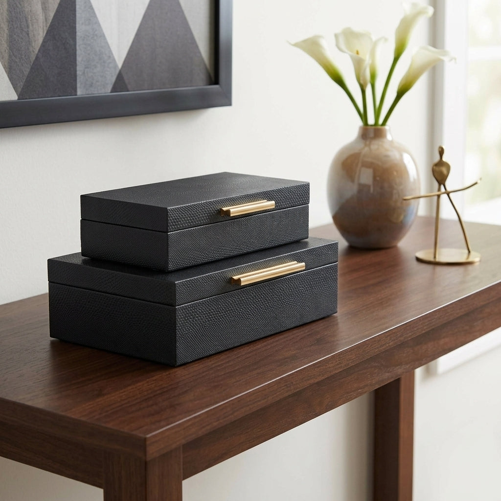 5824-2 - Lusan Rect Decorative Boxes