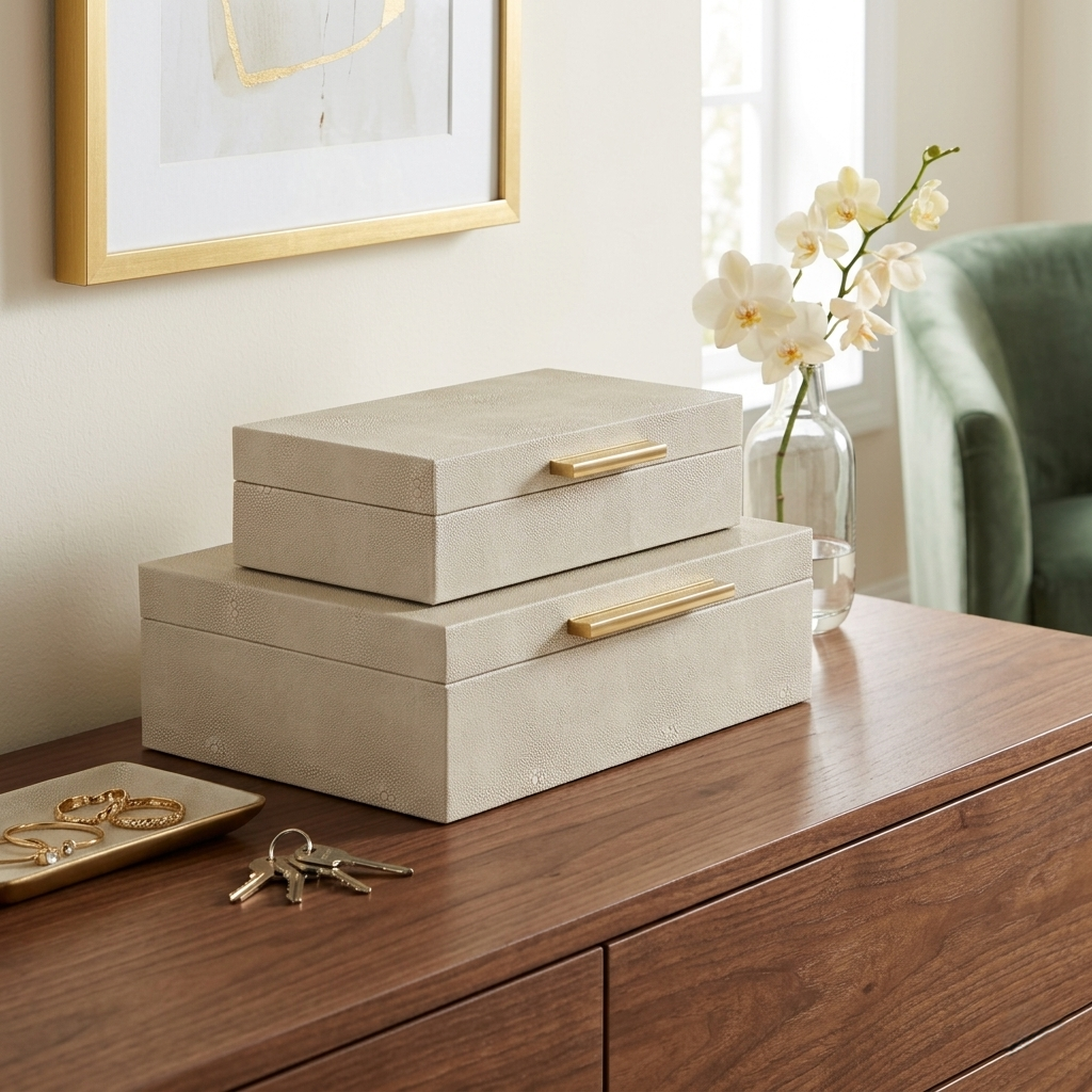 5824-2 - Lusan Rect Decorative Boxes