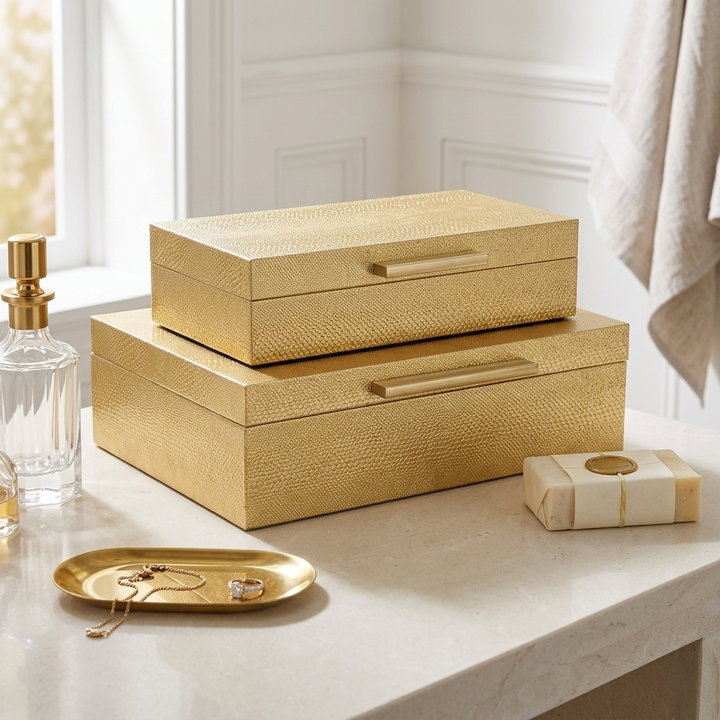 5824-2 - Lusan Rect Decorative Boxes