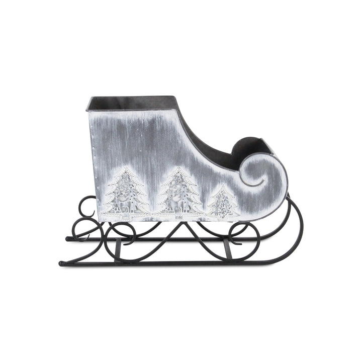 5909 - X-mas Galvanized Sleigh