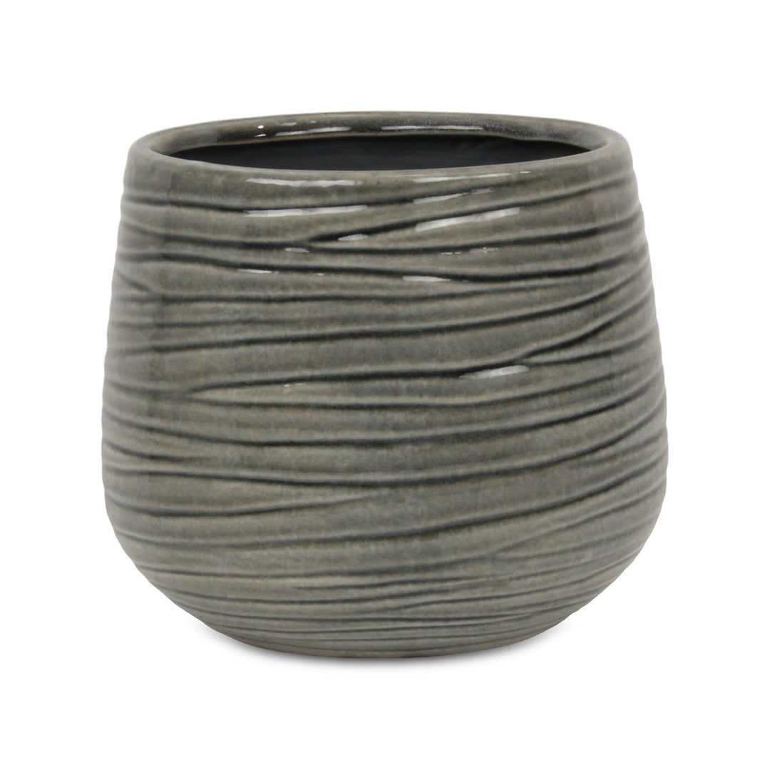 5924GR - Fairloam Wavey Gray Pot
