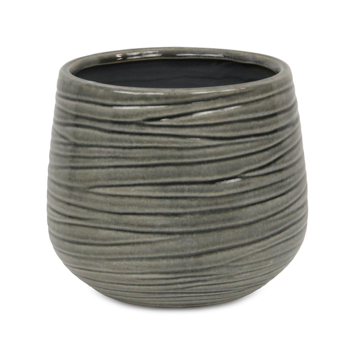 5924GR - Fairloam Wavey Gray Pot