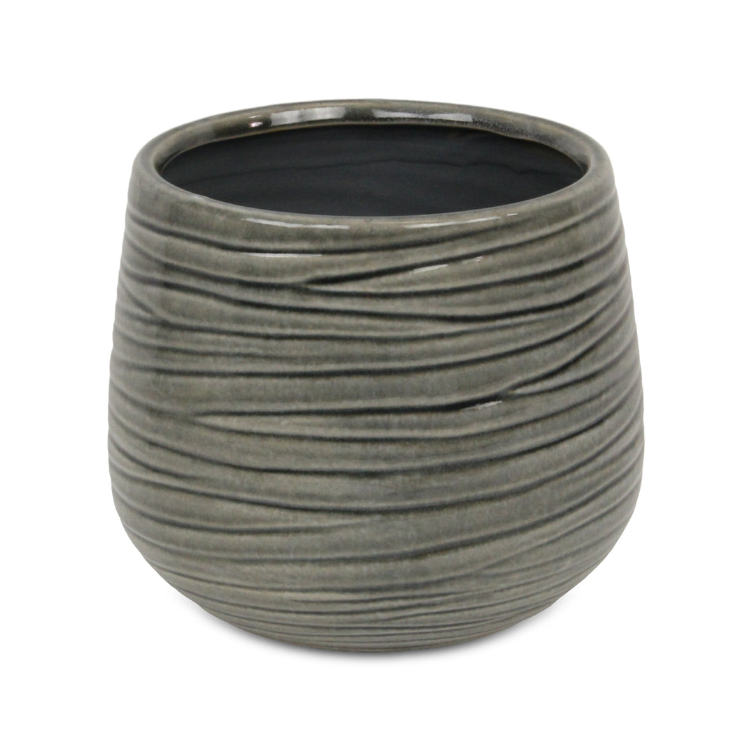5924GR - Fairloam Wavey Gray Pot