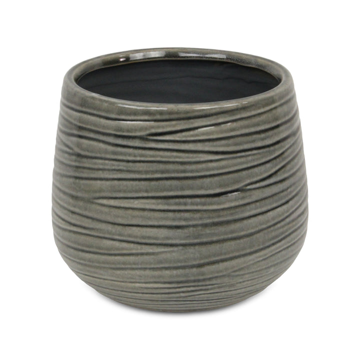 5924GR - Fairloam Wavey Gray Pot
