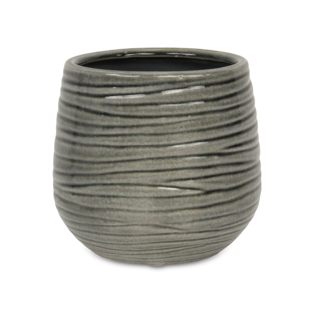 5924GR - Fairloam Wavey Gray Pot