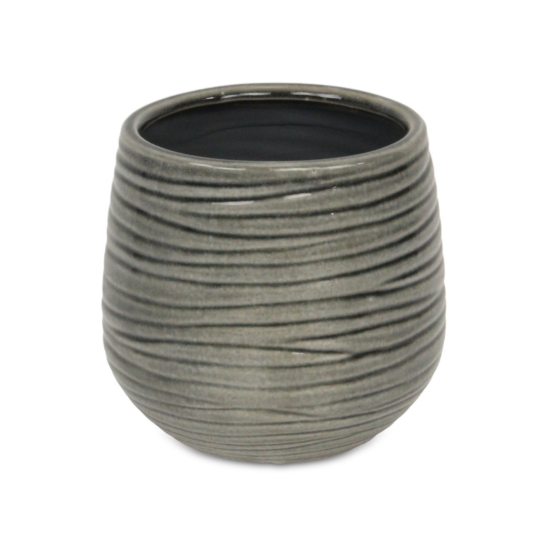 5924GR - Fairloam Wavey Gray Pot