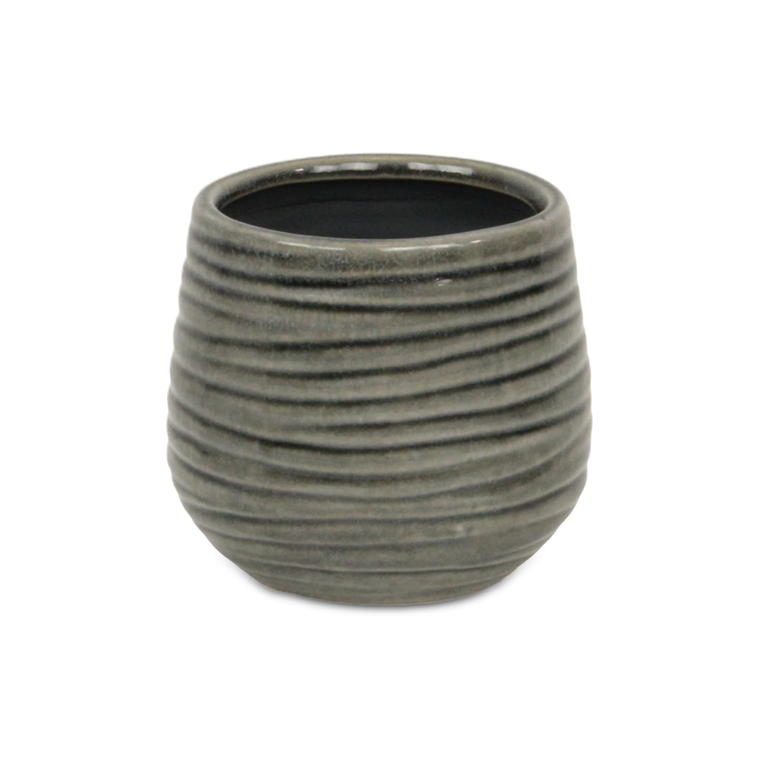 5924GR - Fairloam Wavey Gray Pot
