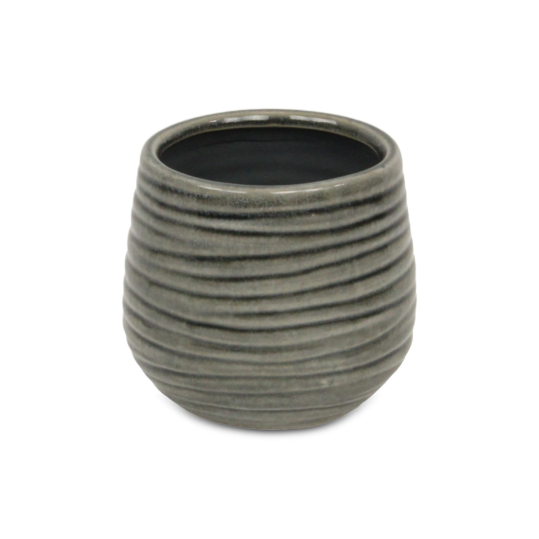 5924GR - Fairloam Wavey Gray Pot