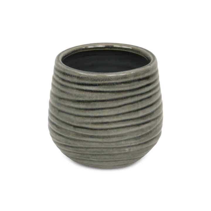 5924GR - Fairloam Wavey Gray Pot
