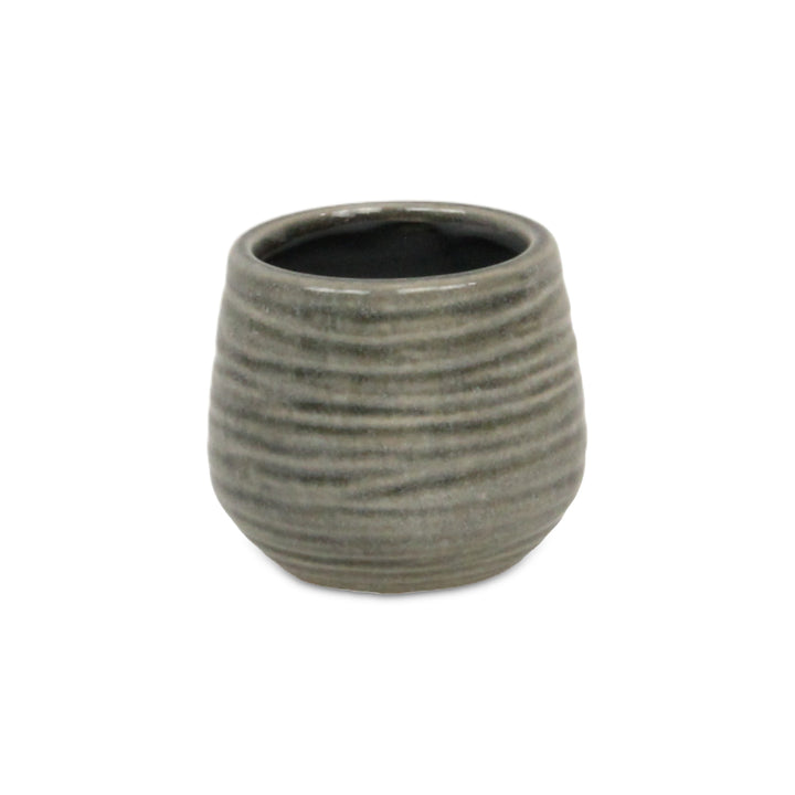 5924GR - Fairloam Wavey Gray Pot