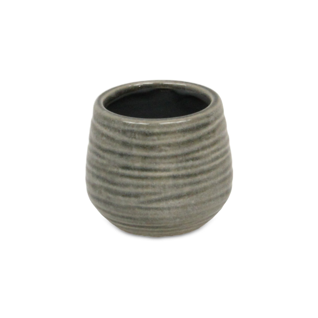 5924GR - Fairloam Wavey Gray Pot