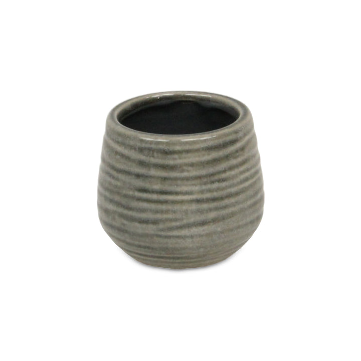 5924GR - Fairloam Wavey Gray Pot