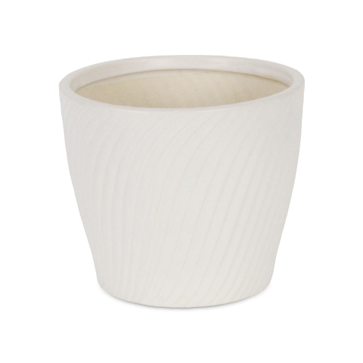 5939 - Currula Swirl White Pot