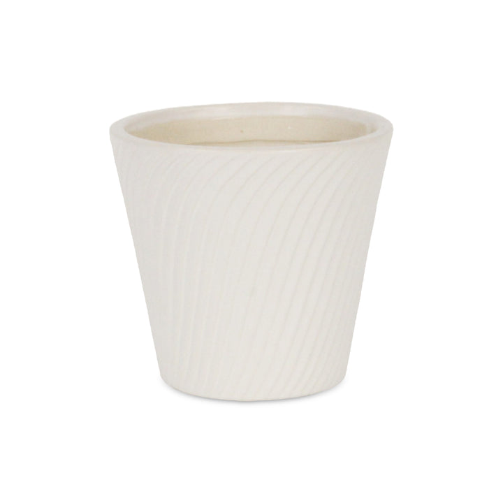 5939 - Currula Swirl White Pot