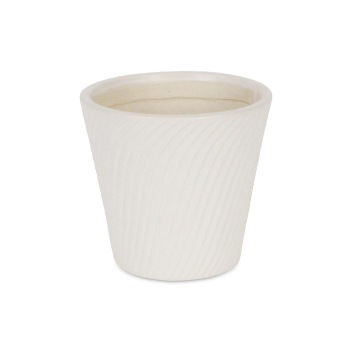 5939 - Currula Swirl White Pot