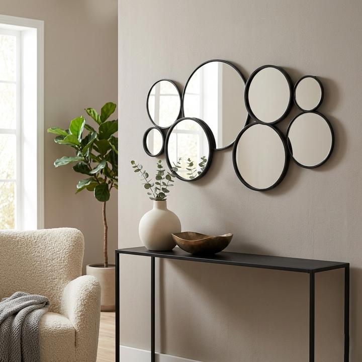 5964BK - Solaz Multi Panel Mirror