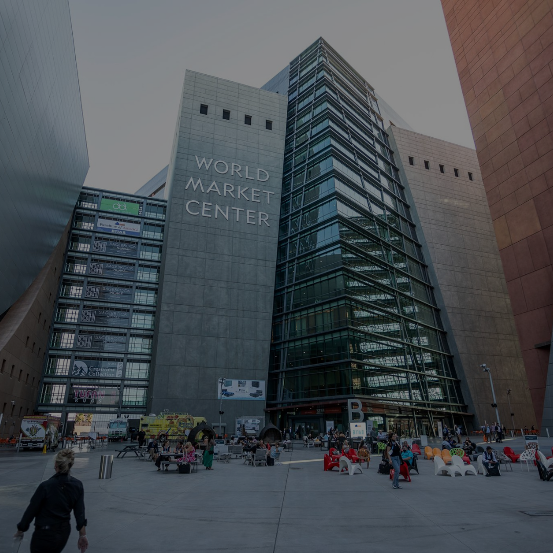 Picture of the courtyard of the Las Vegas World Market Center