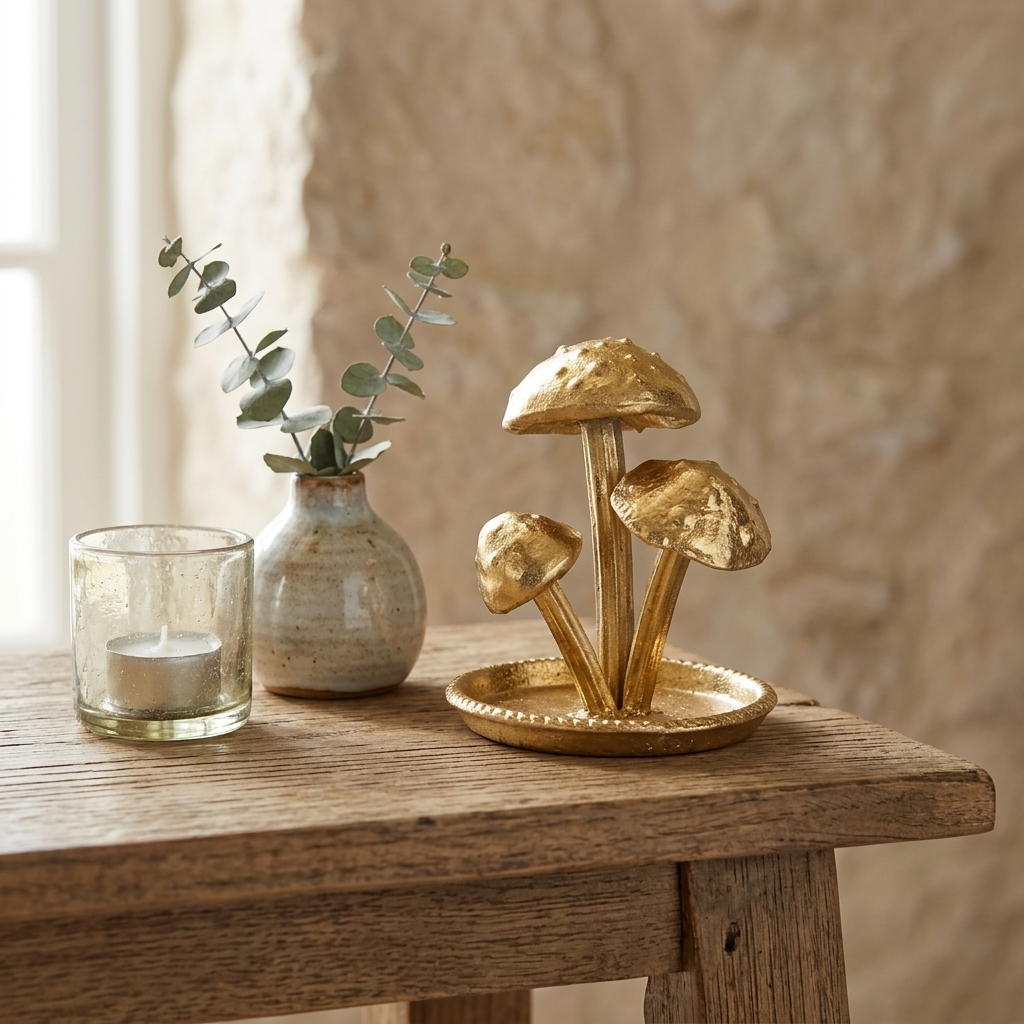 6001 - Hareton Cast Iron Mushroom Trio