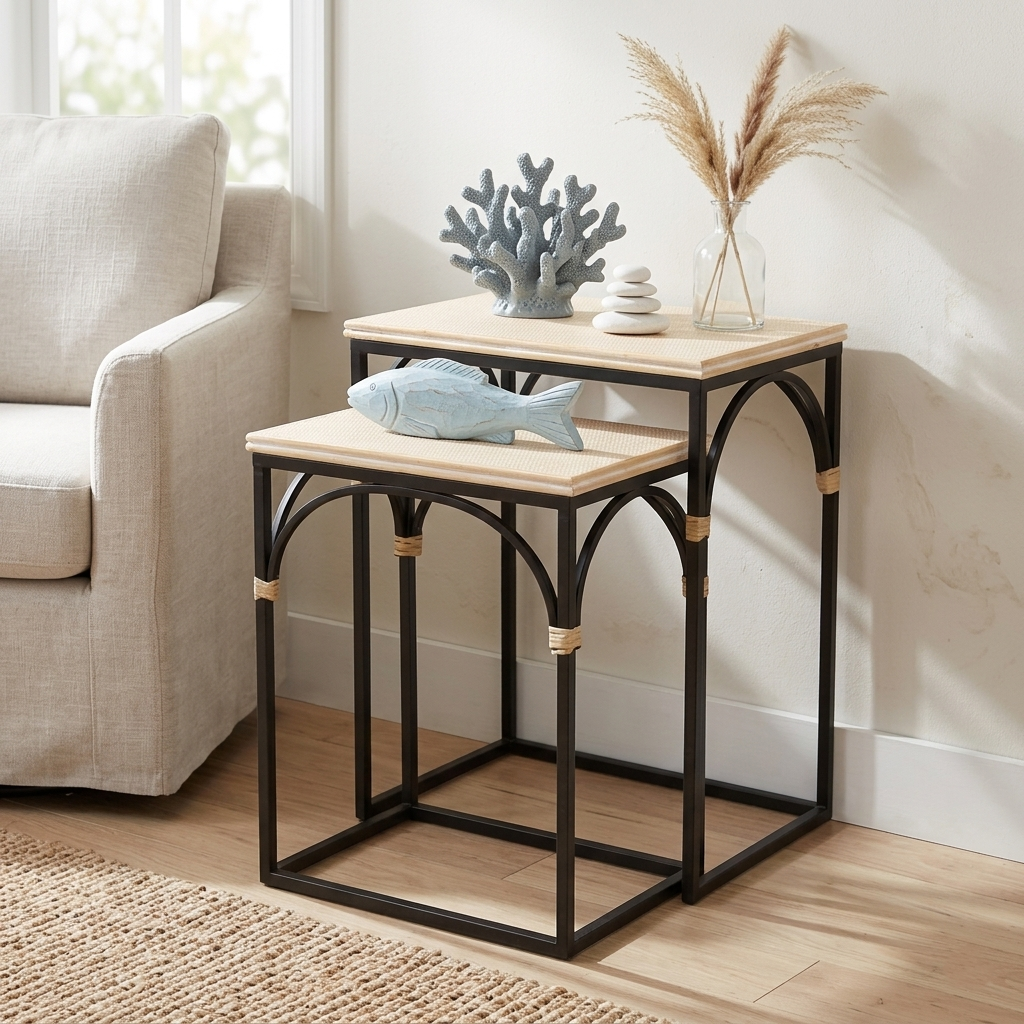 6022-2 - Claudette Rect. Set of 2 Tables