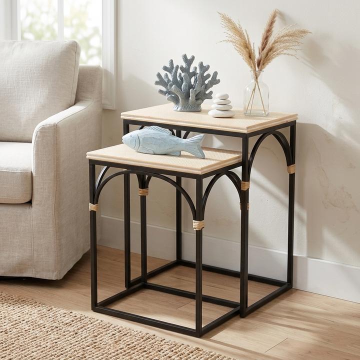 6022-2 - Claudette Rect. Set of 2 Tables