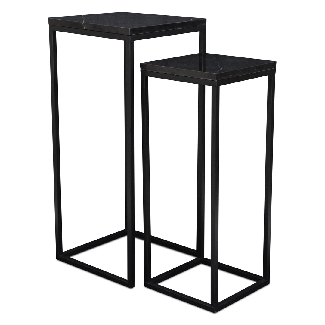 6025-2 - Sarraseau Marble Side Tables