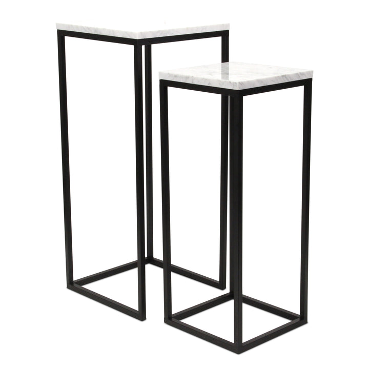 6025-2 - Sarraseau Marble Side Tables
