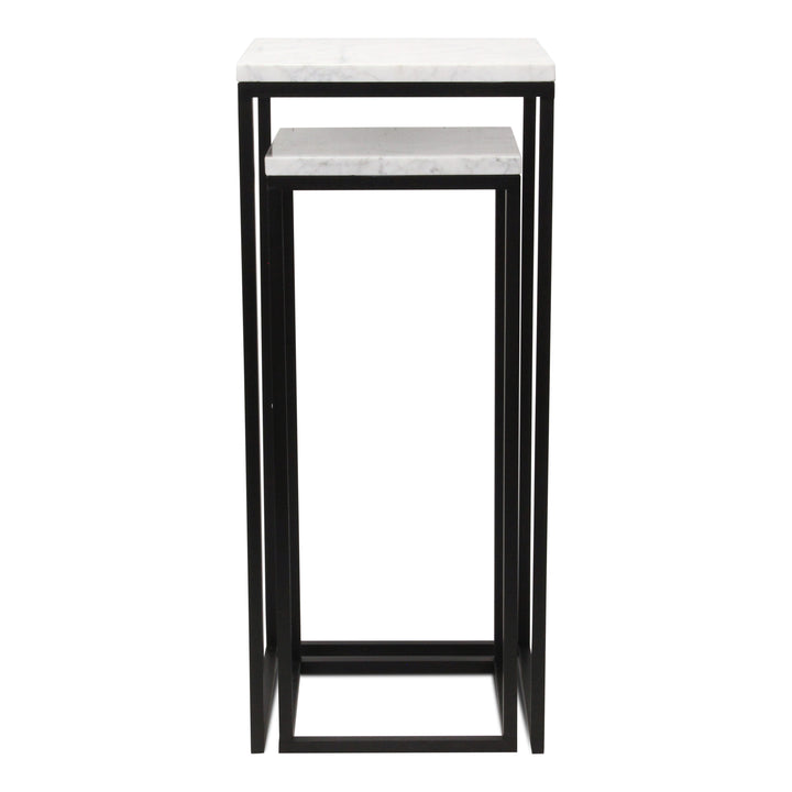 6025-2 - Sarraseau Marble Side Tables