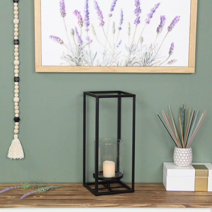 6034BK - Pembertale Black Square Lantern