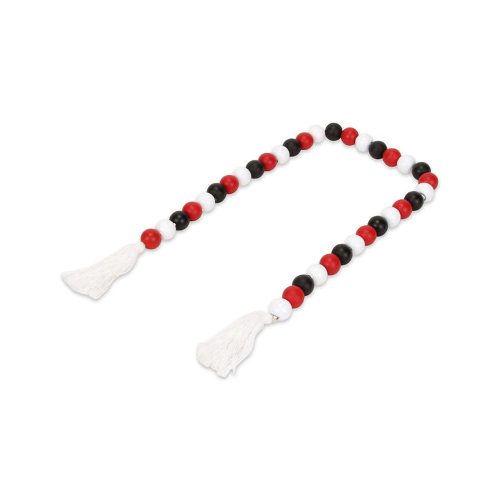 6044 - Kira Red White & Black Beaded Garland